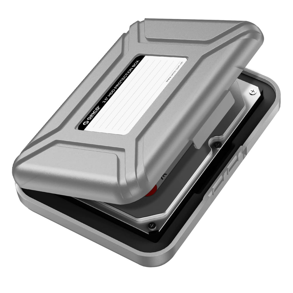 ORICO Hard Drive Case for 3.5 Inch HDD/SSD 5 Packs Portable Hard Drive Carrying Protective Storage Box Anti-Static and Shockproof -PHX Series
