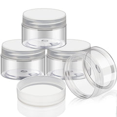 4-Pack Wide-Mouth Plastic Travel Jars with Lids
