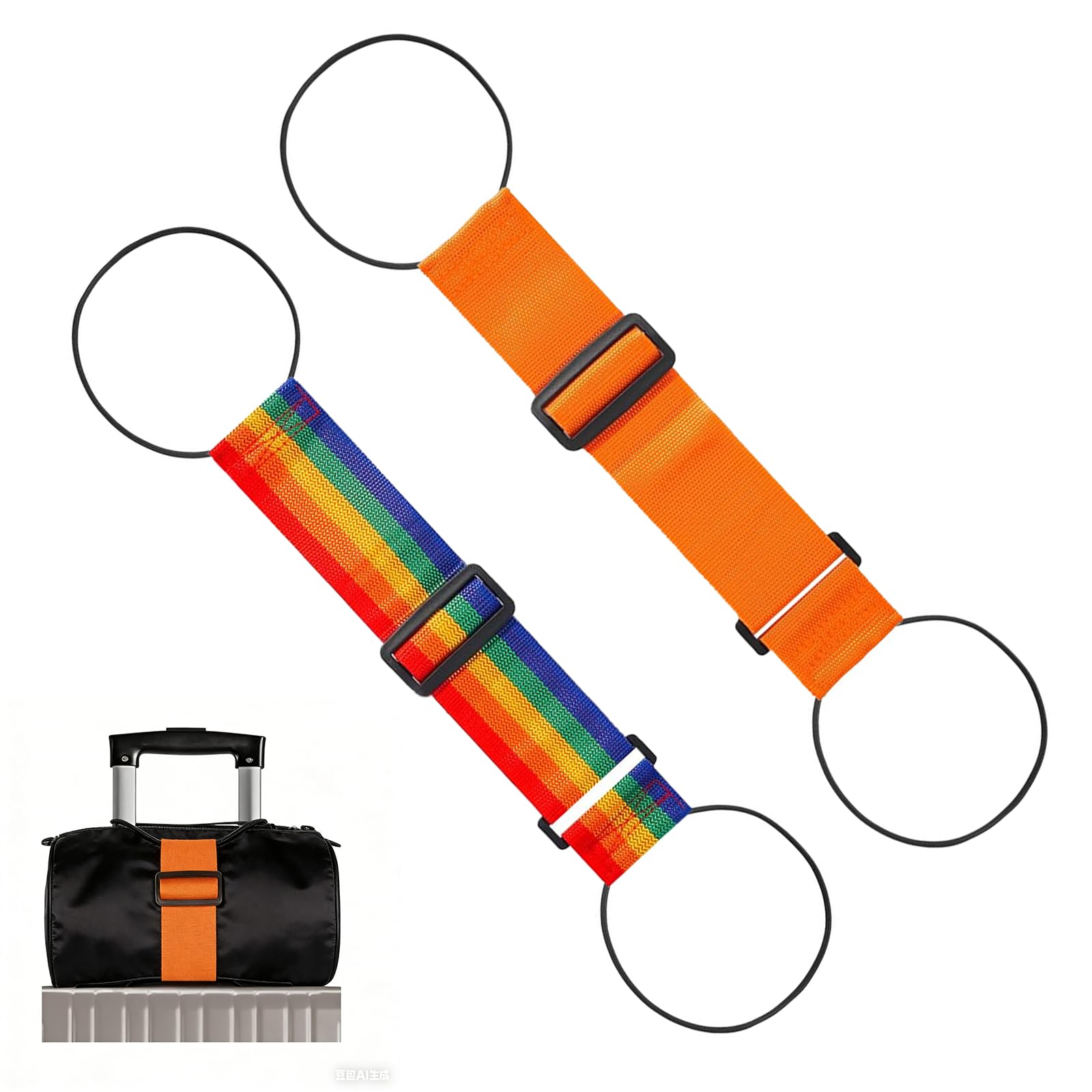 Multi Use Strong Adjustable Luggage Connector Straps for Suitcases