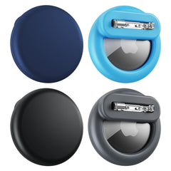 4-Pack Hidden AirTag Holders with Safety Pins for Luggage