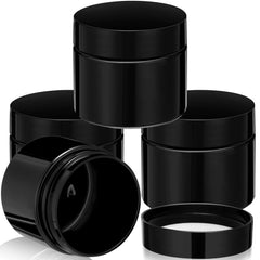 4-Pack Wide-Mouth Plastic Travel Jars with Lids