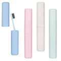 4 Pack Toothbrush Cases - Portable Travel Holder Container With Cover - Plastic Carrier Protector for Bathroom, School, Home, Camping