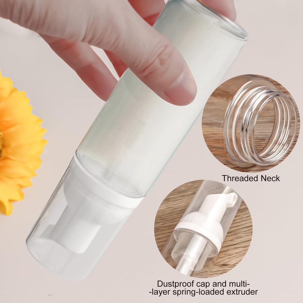 Plastic Foam Pump Bottle, Empty Bottle Travel Foaming Dispenser for Hand Soap, Shampoo