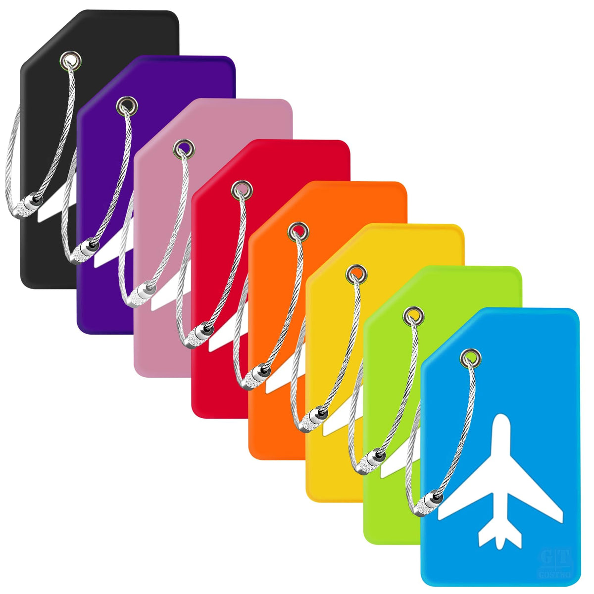 Gostwo Silicone Luggage Tags for Suitcases, Plane Travel Essentials