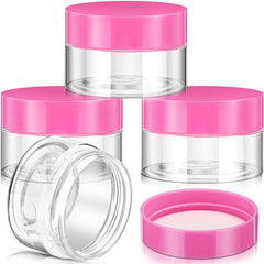 4-Pack Wide-Mouth Plastic Travel Jars with Lids