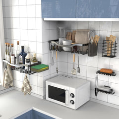 7-Pack Adhesive Stainless Steel Shower Caddy Organizer
