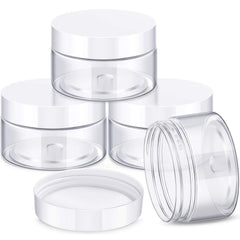 4-Pack Wide-Mouth Plastic Travel Jars with Lids