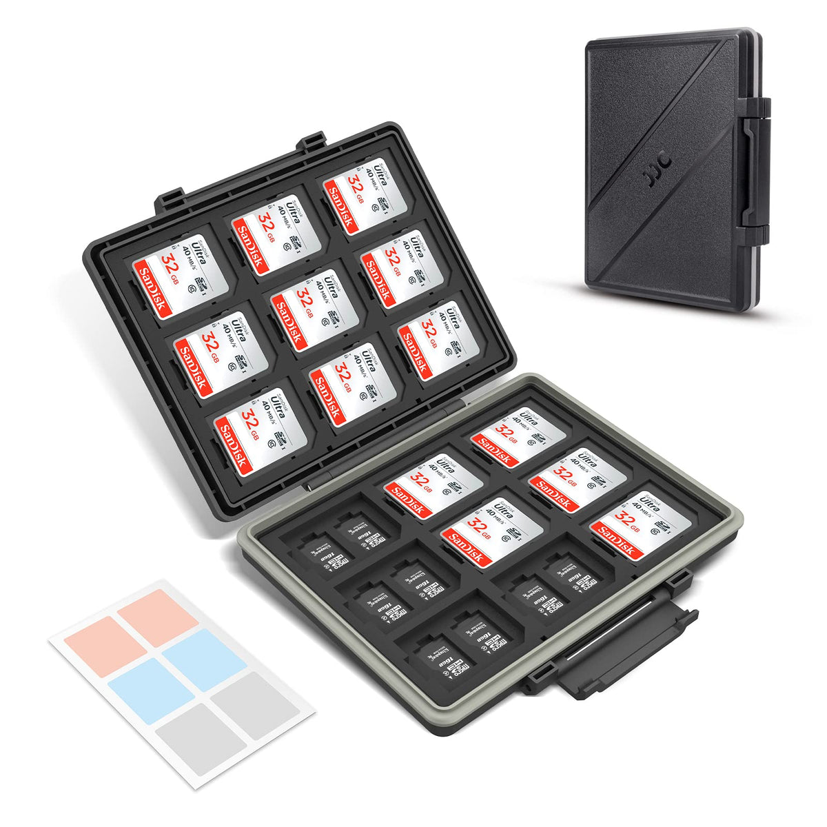 Memory Card Case Water-Resistant Anti-Shock Memory Card Wallet