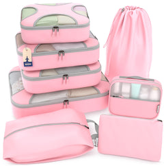 5/8-Piece Packing Cube Set with Travel Laundry Bag