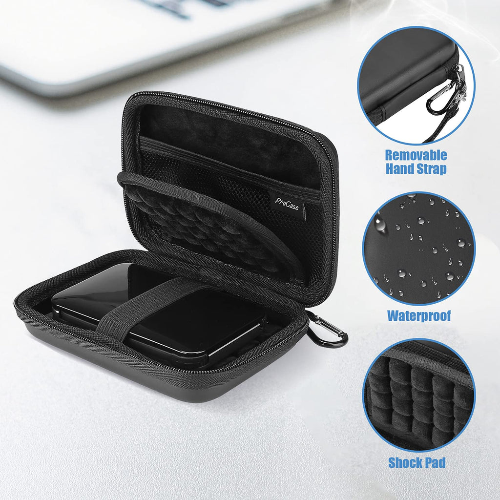 ProCase External Hard Drive Travel Case for 2.5" HDD/SSD