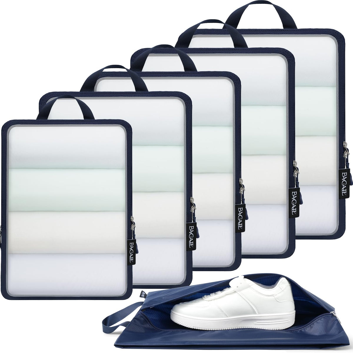 6-Piece Ultralight Compression Packing Cube Set for Travel
