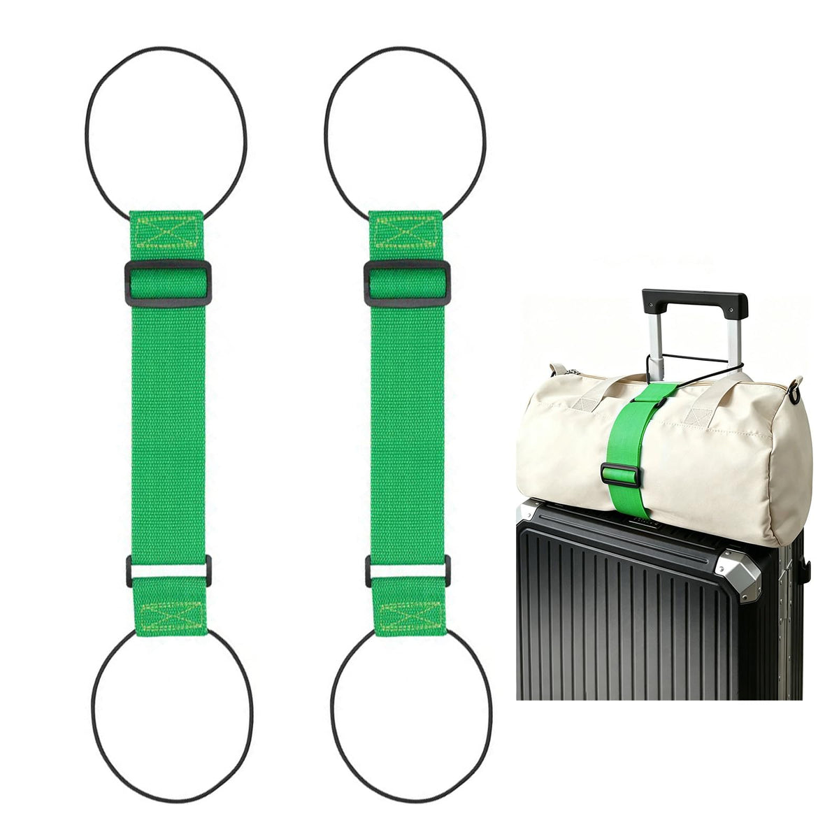 Multi Use Strong Adjustable Luggage Connector Straps for Suitcases