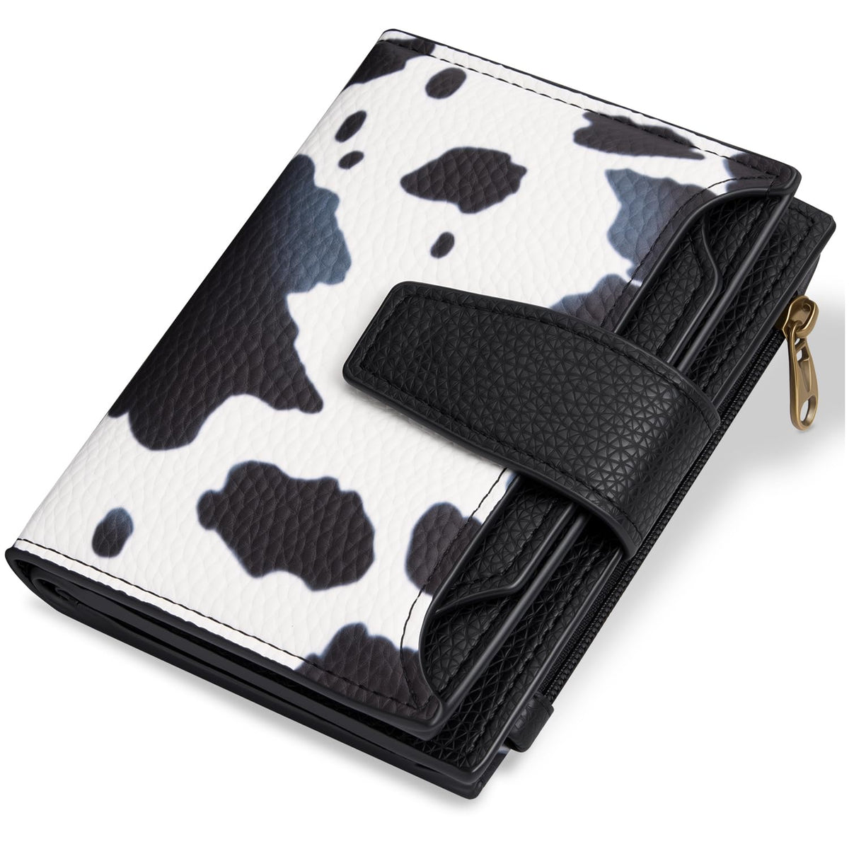 Airkit Wallet Women, Small Wallet for Women Leather, Ladies Bifold Compact RFID Blocking Credit Card Holder, Girls Mini Travel Purse, Pocket Passport Wallet with 4 ID Window