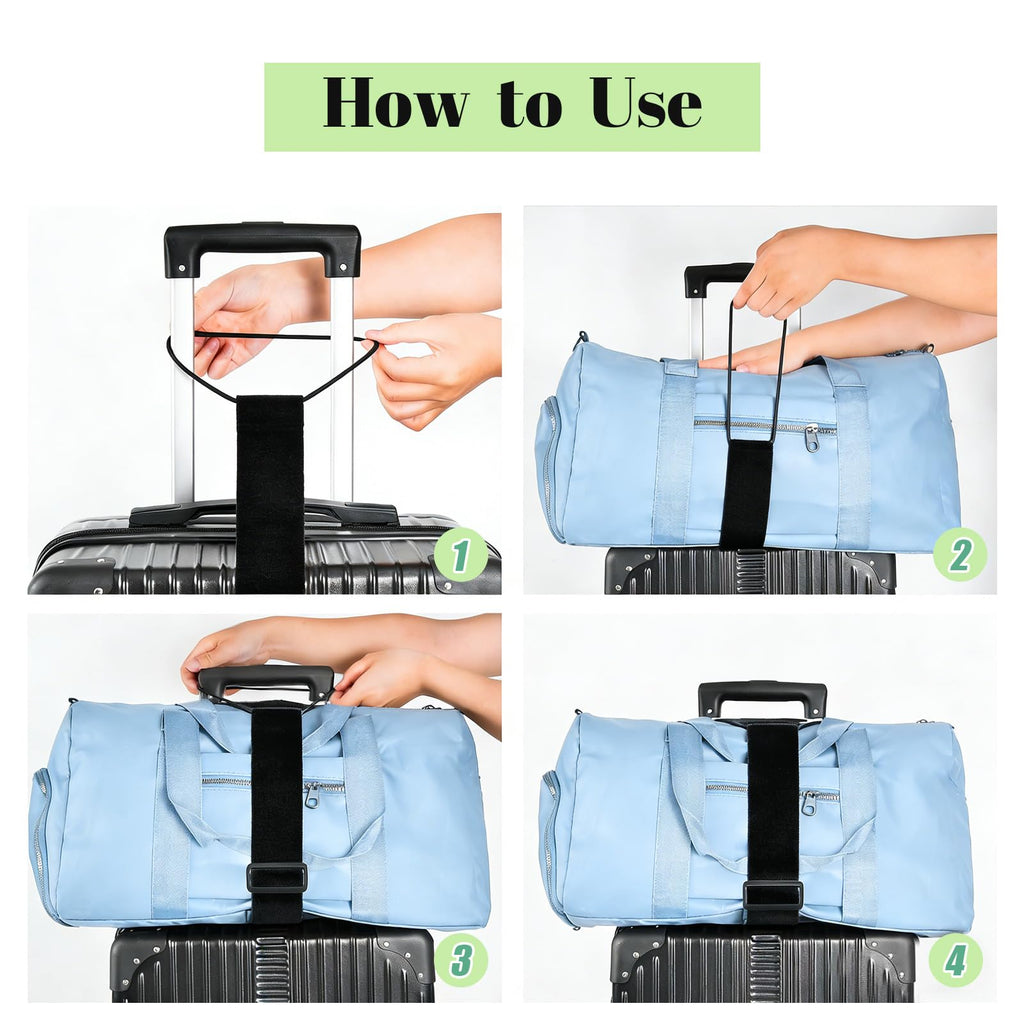 Multi Use Strong Adjustable Luggage Connector Straps for Suitcases