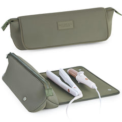 17-Inch Heat-Resistant Hair Tool Travel Bag & Mat