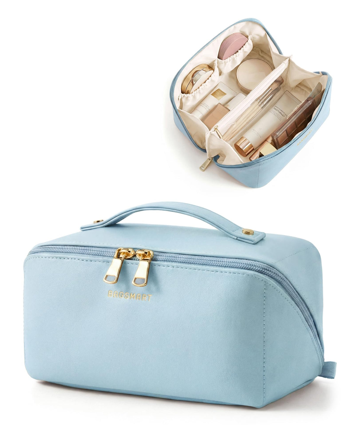BAGSMART Makeup Bag Travel Toiletry Bag for Women, Make Up Bags