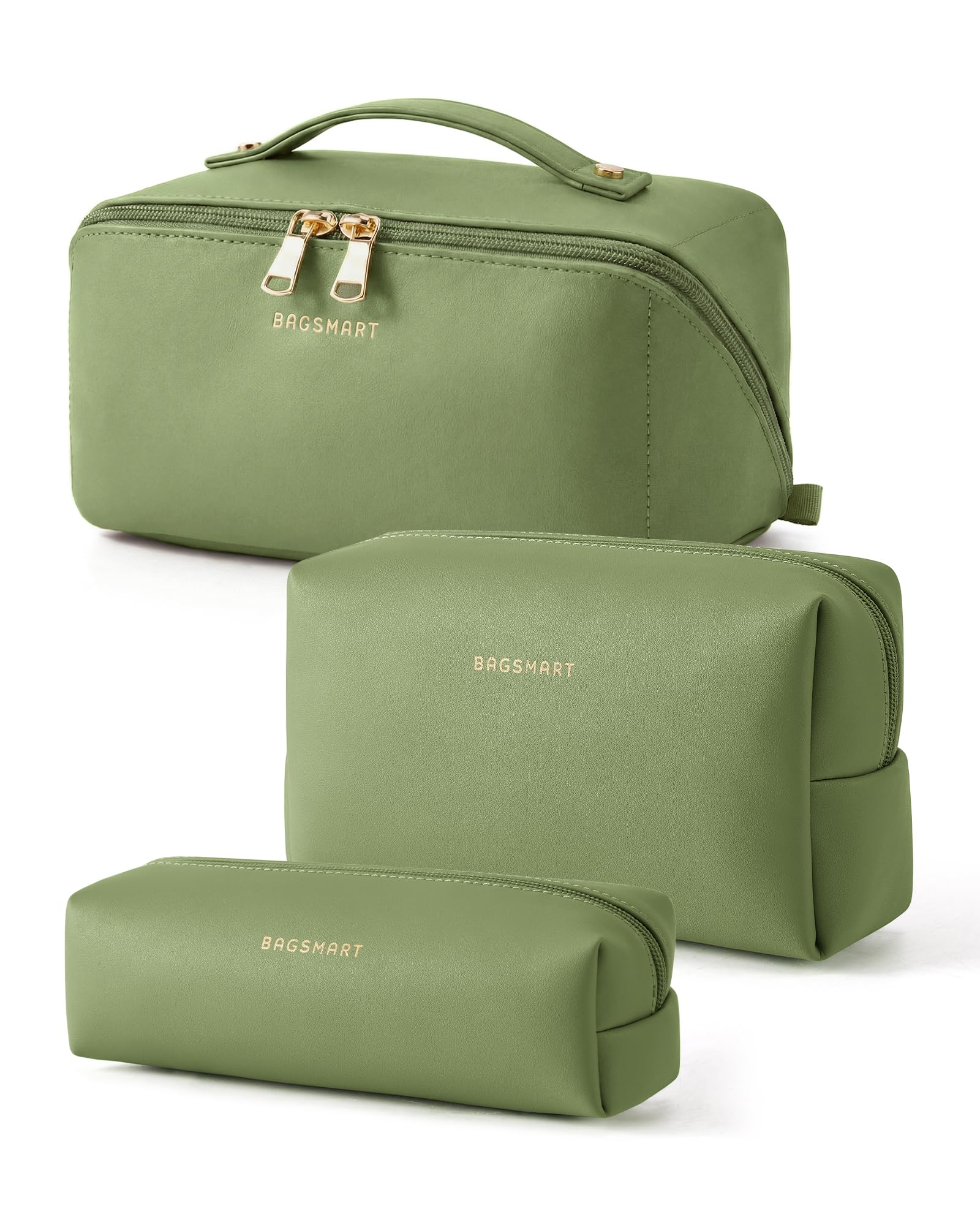 BAGSMART Makeup Bag Travel Toiletry Bag for Women, Make Up Bags
