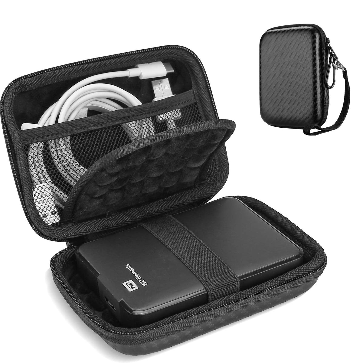 ProCase External Hard Drive Travel Case for 2.5" HDD/SSD
