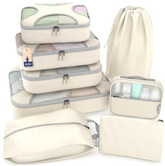 5/8-Piece Packing Cube Set with Travel Laundry Bag