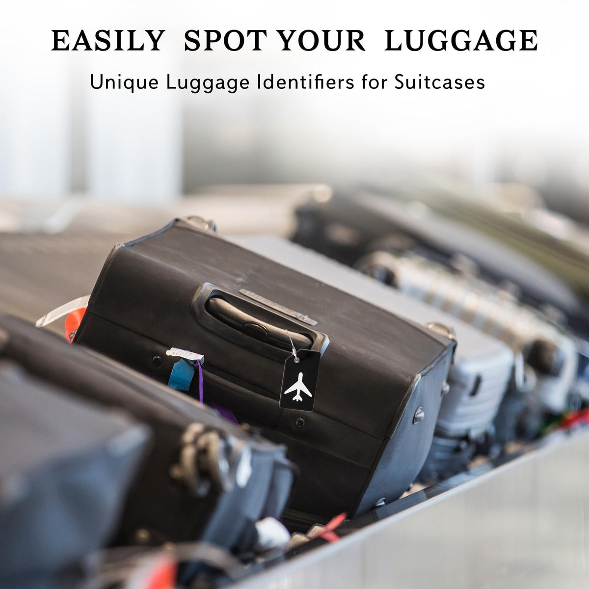 Gostwo Silicone Luggage Tags for Suitcases, Plane Travel Essentials
