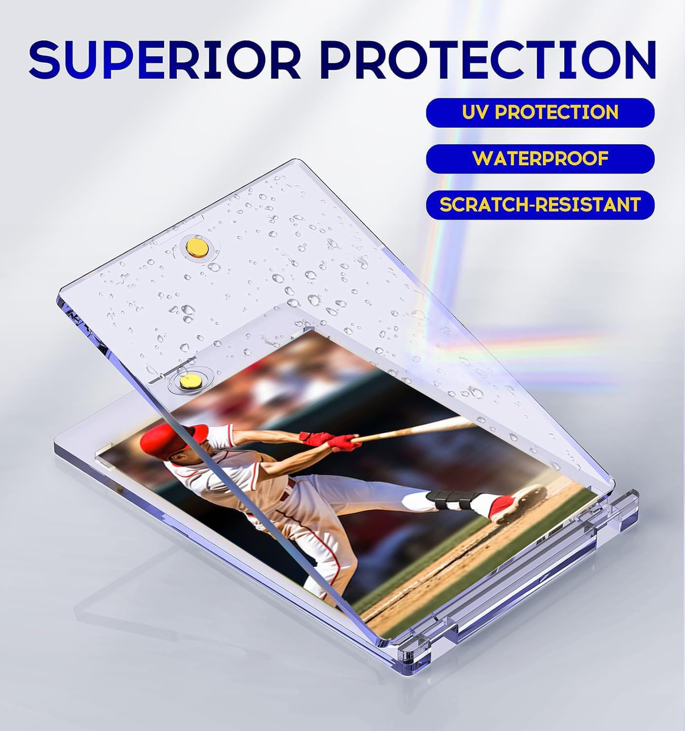 100ct Magnetic Card Holder, 35pt One Touch Card Holder for Trading Cards