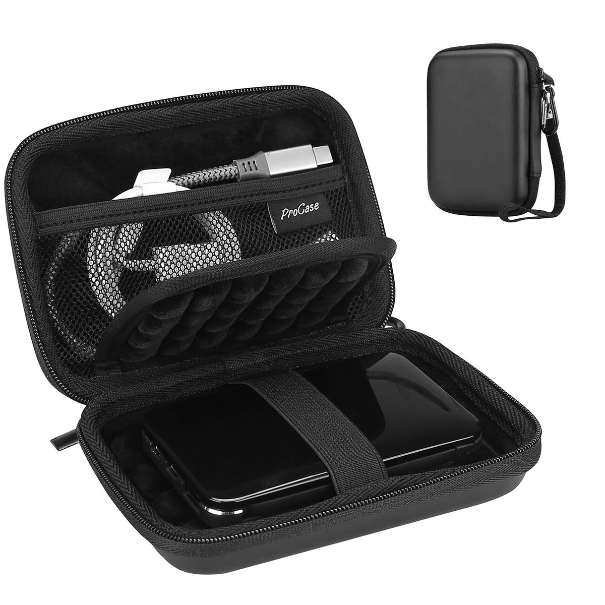 ProCase External Hard Drive Travel Case for 2.5" HDD/SSD