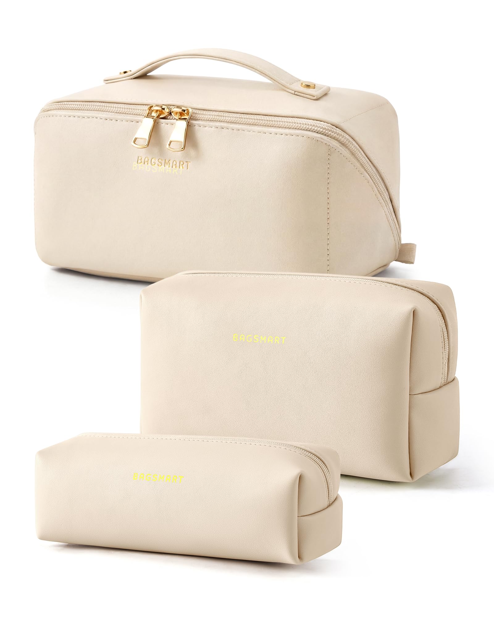 BAGSMART Makeup Bag Travel Toiletry Bag for Women, Make Up Bags