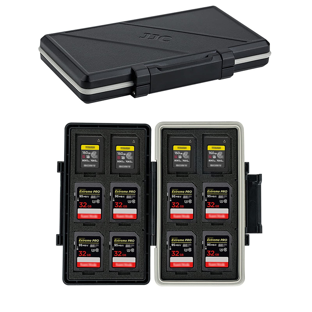 Memory Card Case Water-Resistant Anti-Shock Memory Card Wallet