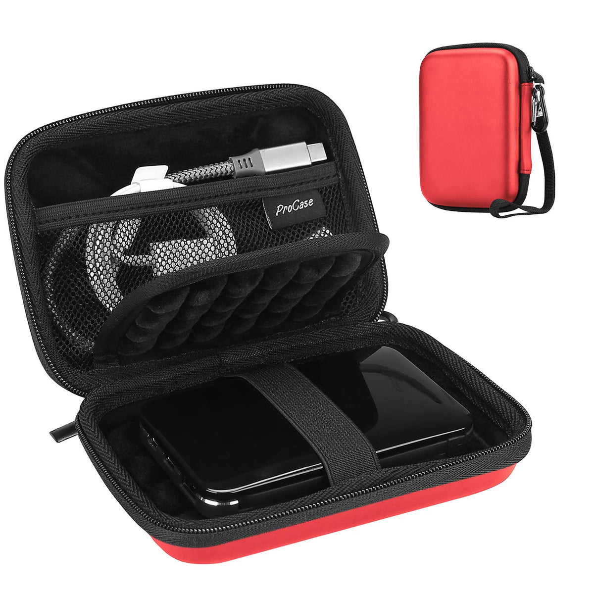 ProCase External Hard Drive Travel Case for 2.5" HDD/SSD