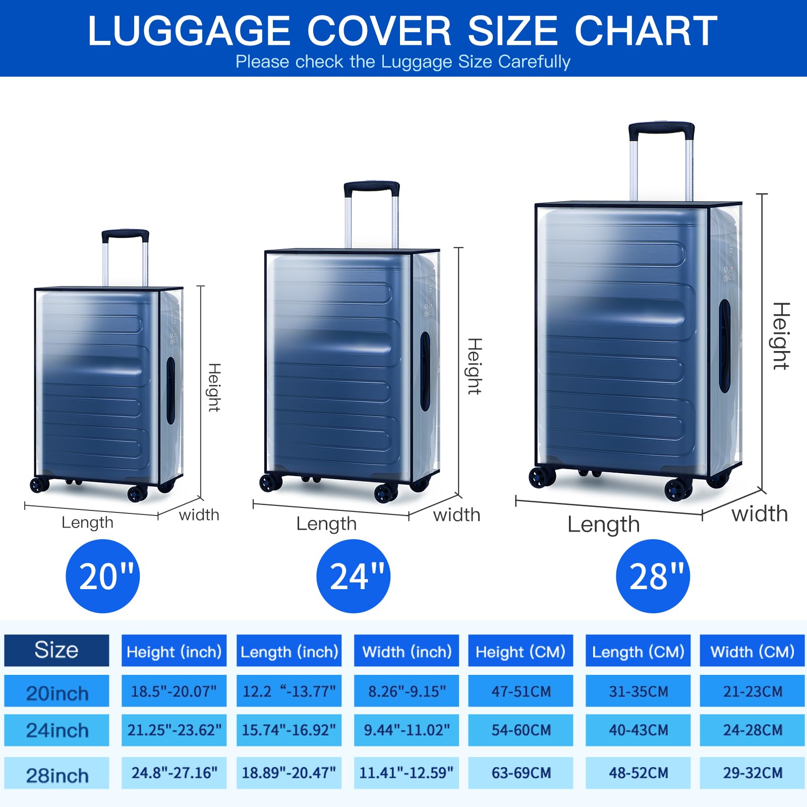 Luggage Cover, TSA Approved Suitcase Cover