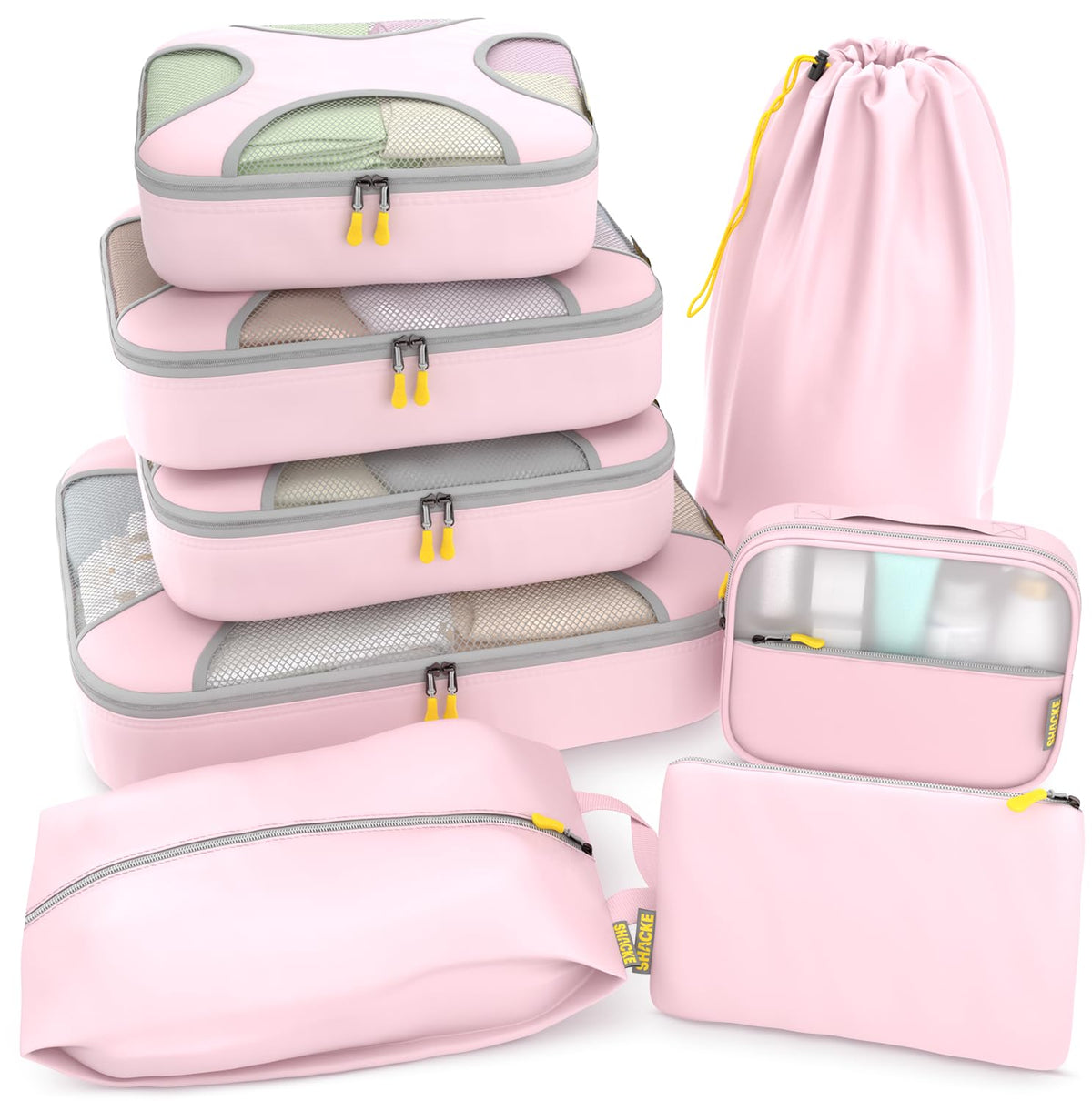 5/8-Piece Packing Cube Set with Travel Laundry Bag