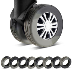 8-Pack Protective Luggage Wheel Covers for Suitcases