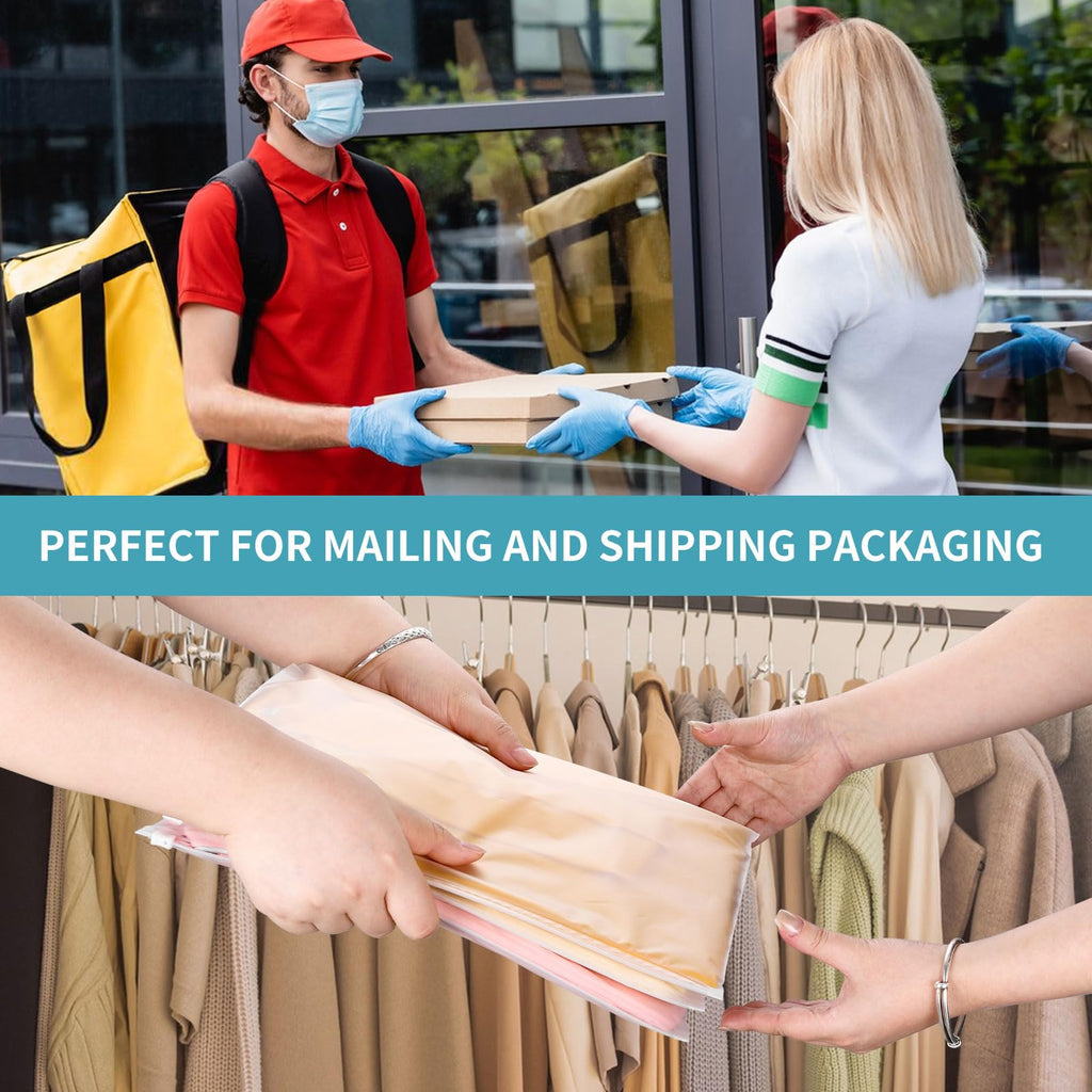 Frosted Zipper Poly Bags