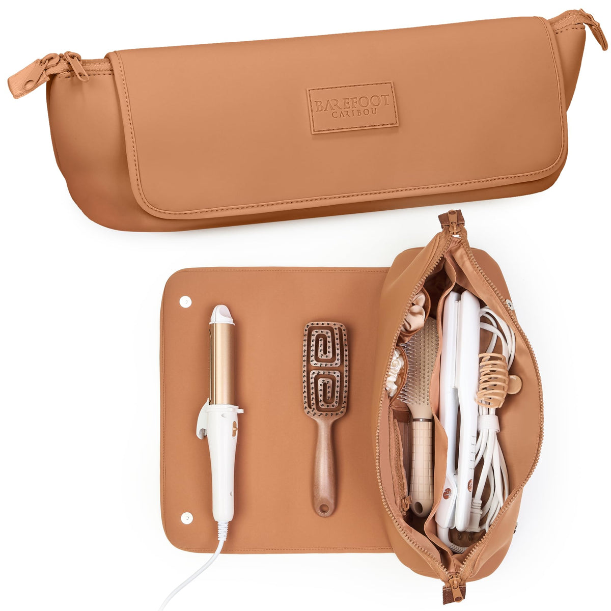 17-Inch Heat-Resistant Hair Tool Travel Bag & Mat