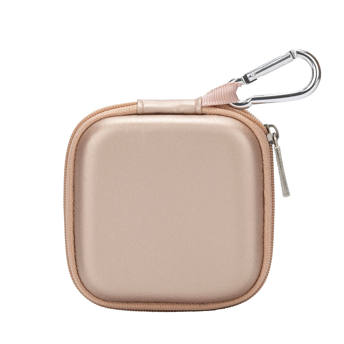 Ginsco Mini-Portable Hard Shell Earbuds Case for Apple EarPods/Samsung Galaxy Wired/Wireless Earbuds, Cell Phone Accessories Organizer with Carabiner for Earphones