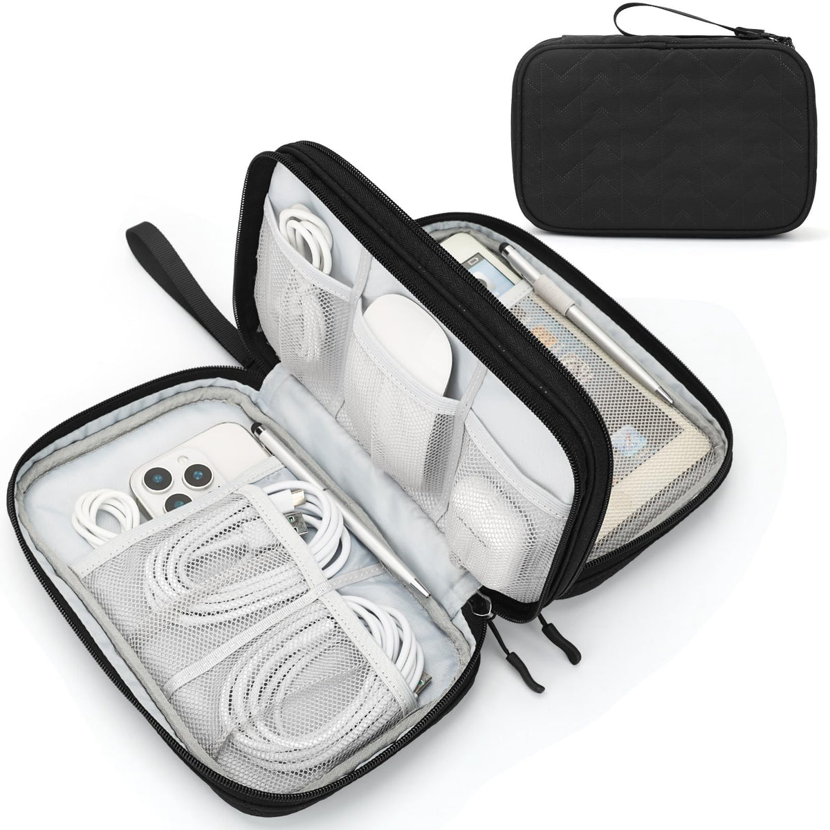 FYY Electronic Organizer, Travel Tech Pouch Bag, Cable Organizer