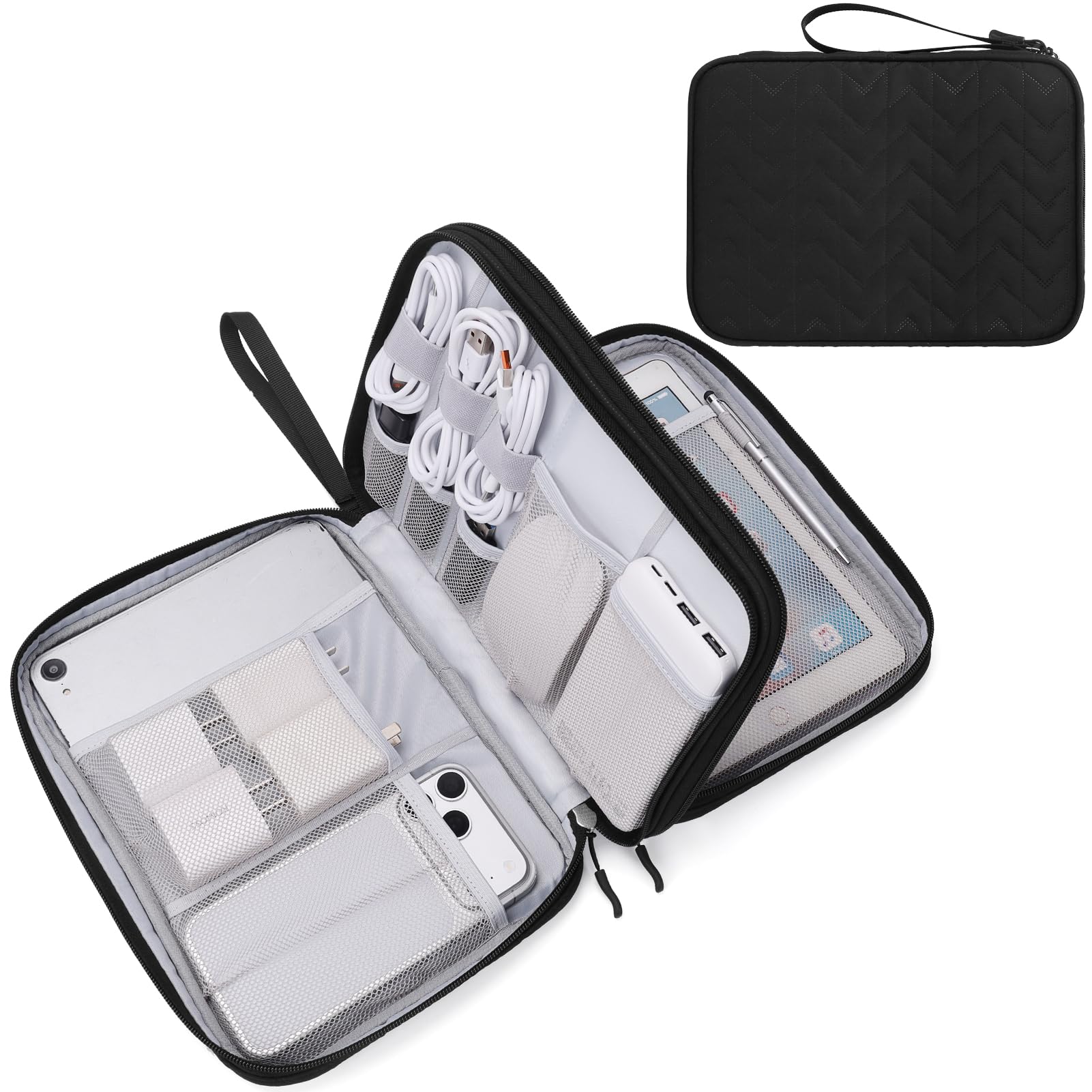 FYY Electronic Organizer, Travel Tech Pouch Bag, Cable Organizer