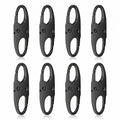 Anti-Theft Small Carabiner Clip, Double Opening Zipper Pull Replacement, Elegant Zinc Alloy Zipper Clips for Backpacks, Luggage, Duffel Bags, Travel Security Essentials