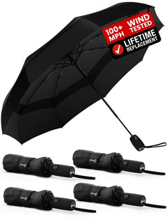 100 MPH Windproof Compact Auto-Folding Travel Umbrella