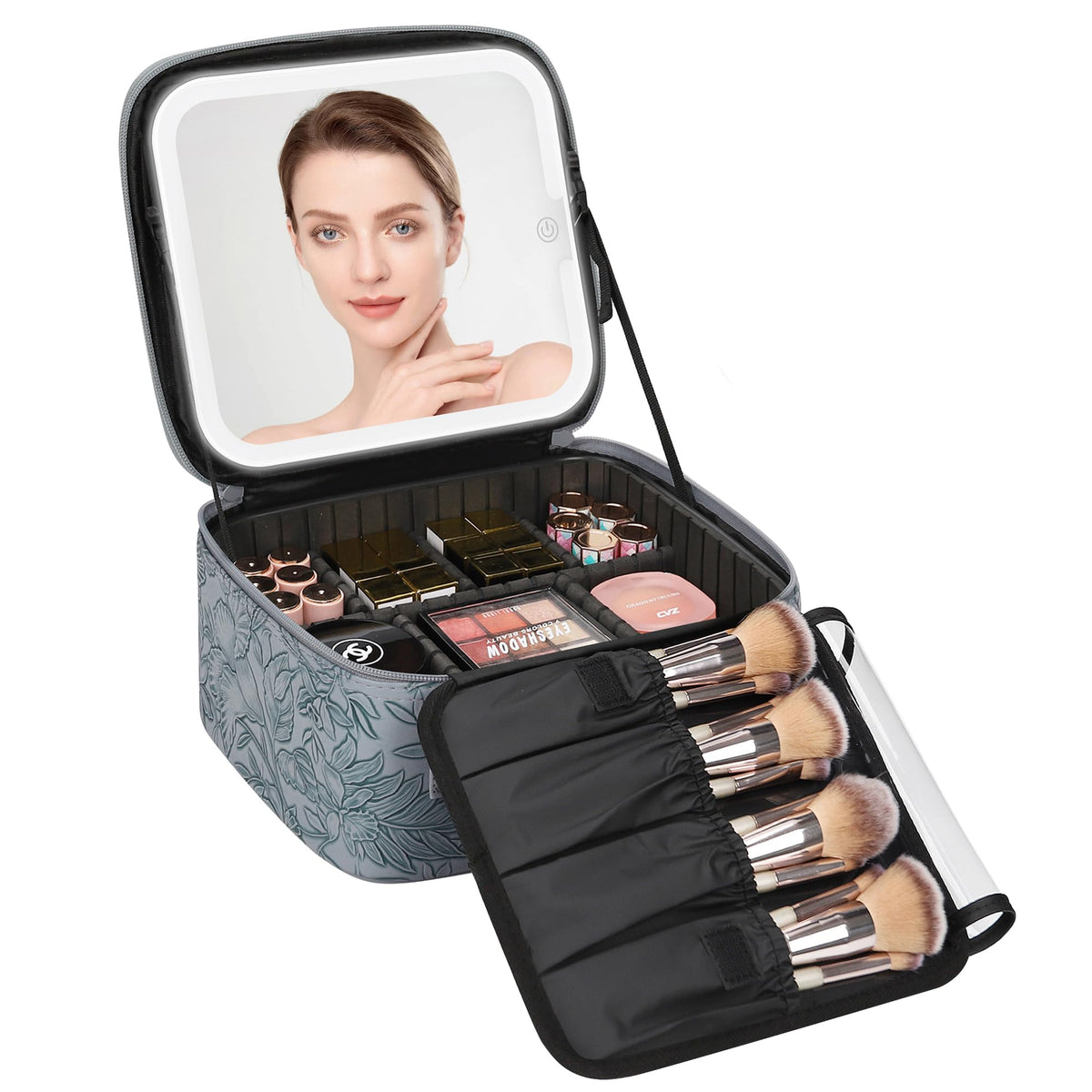 Relavel Makeup Case with Led Mirror