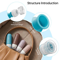 16-Pack TSA-Approved Leakproof Travel Bottles for Toiletries