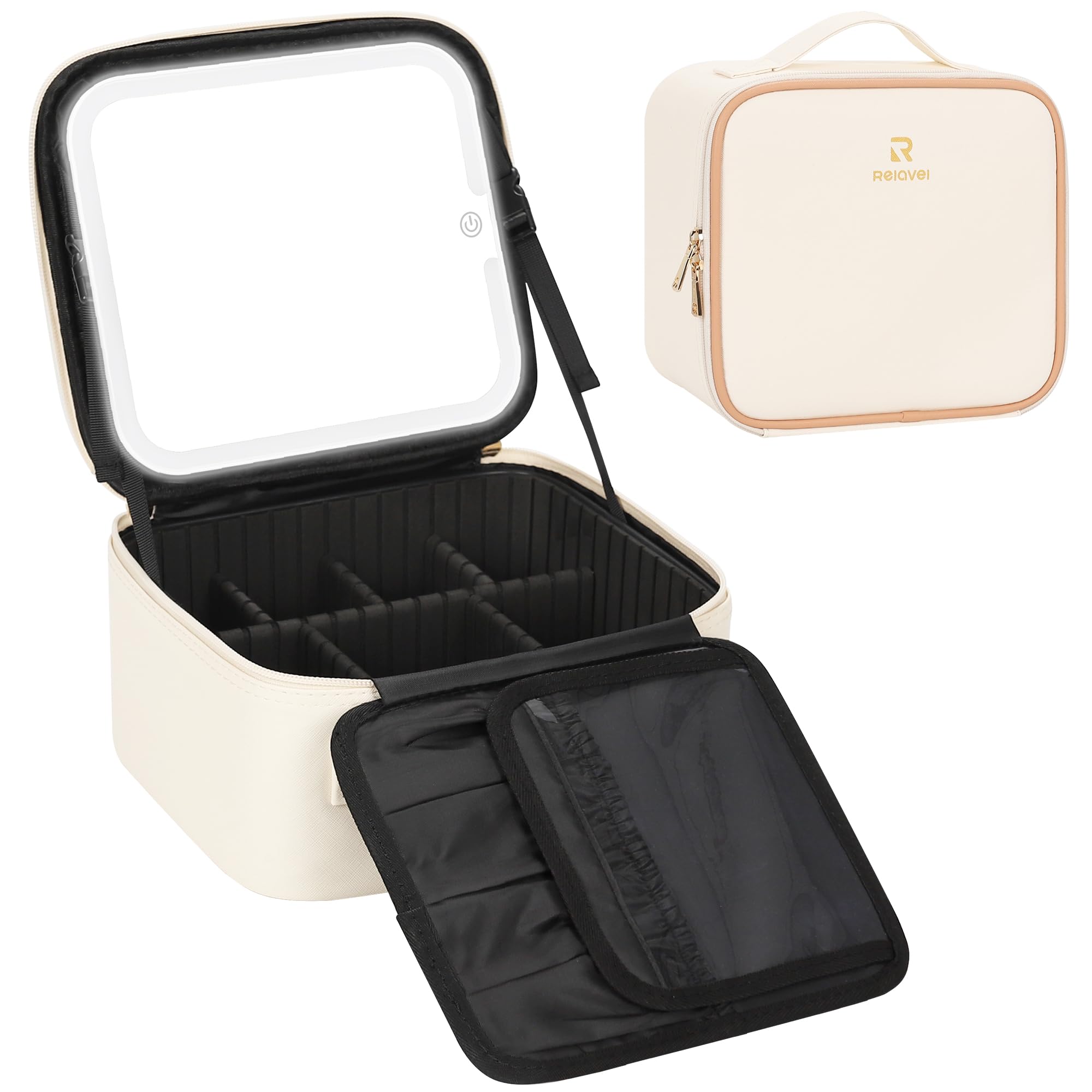 Relavel Makeup Case with Led Mirror