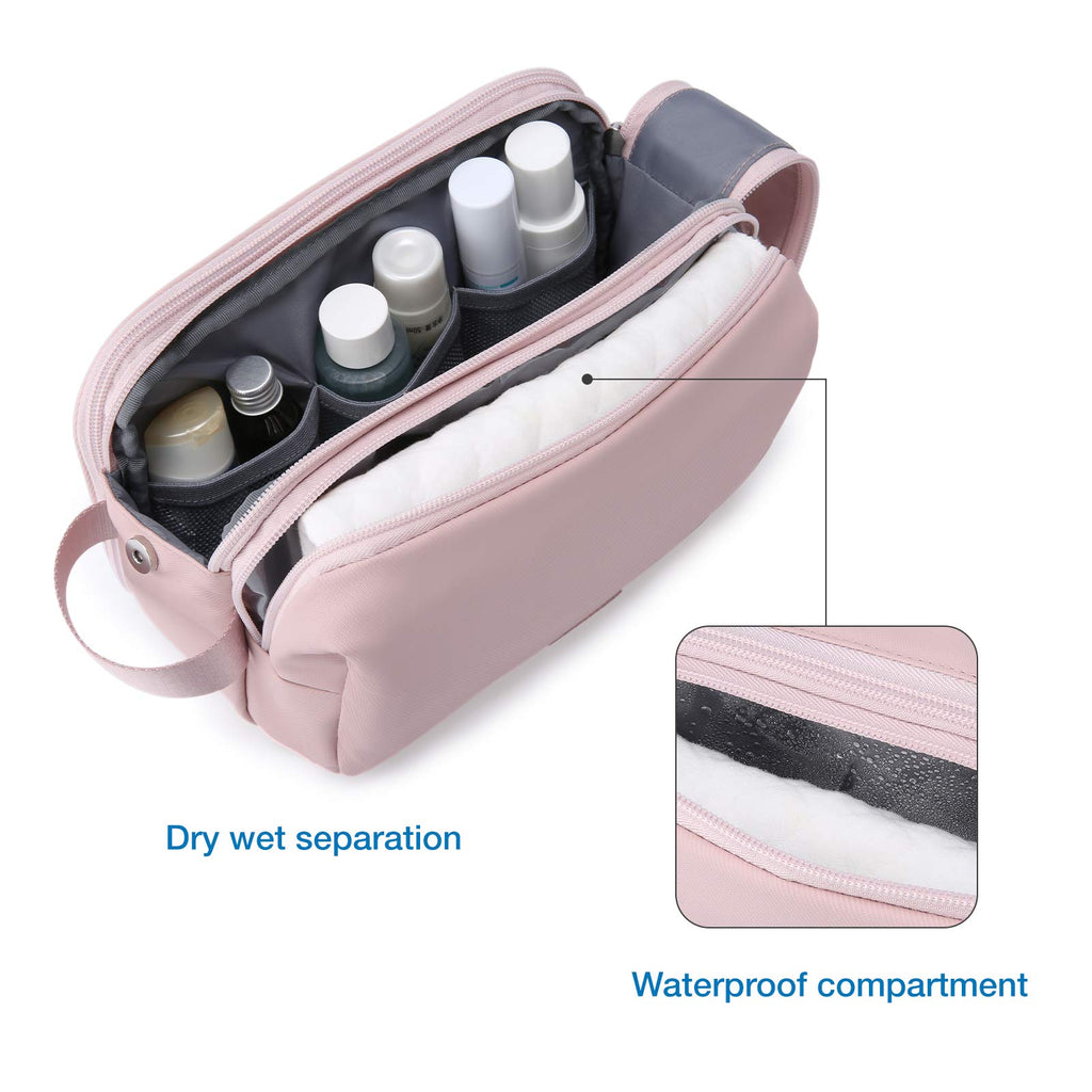 BAGSMART Toiletry Bag for Men, Travel Toiletry Organizer Dopp Kit Water-resistant Shaving Bag for Toiletries Accessories, Door Room Essentials