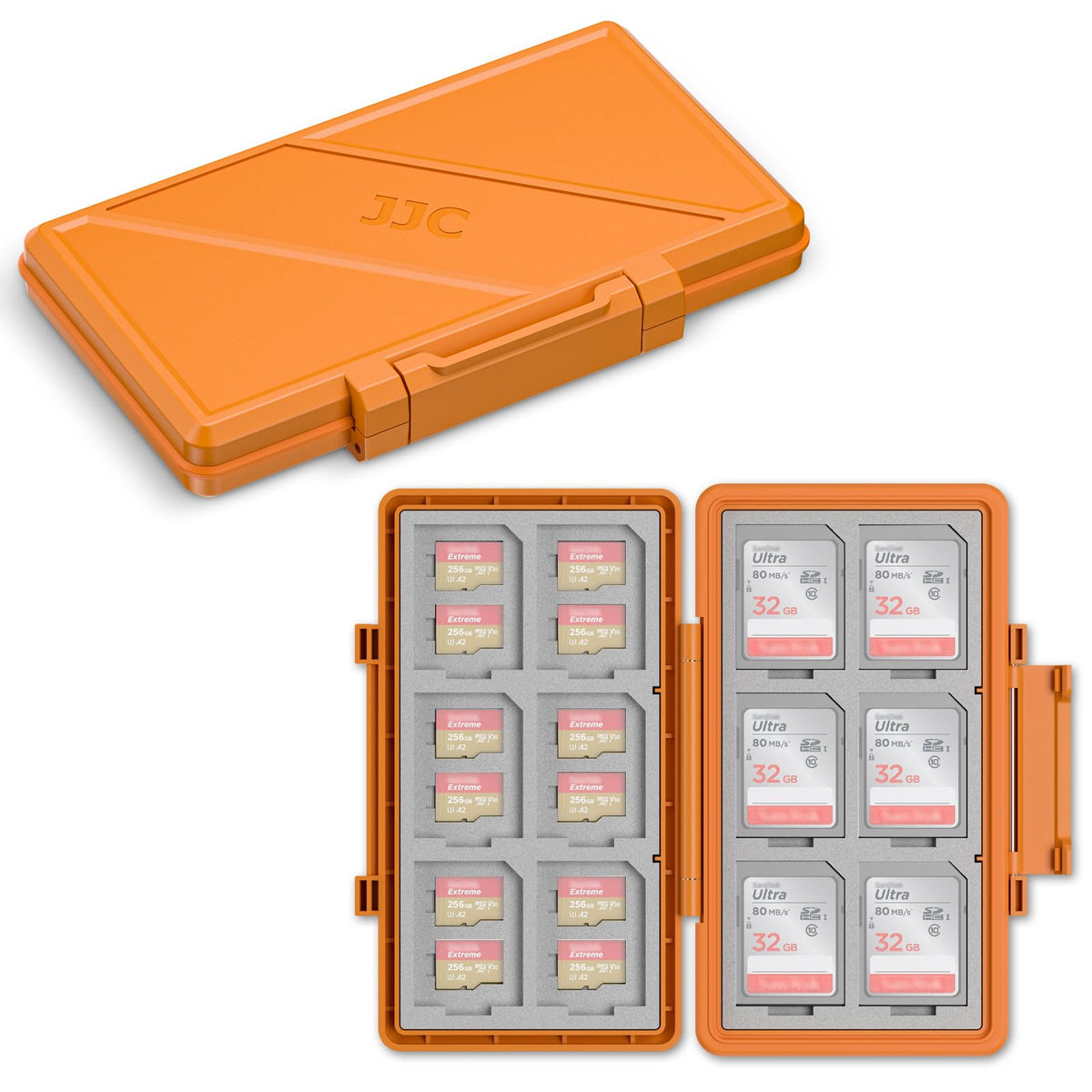 Memory Card Case Water-Resistant Anti-Shock Memory Card Wallet