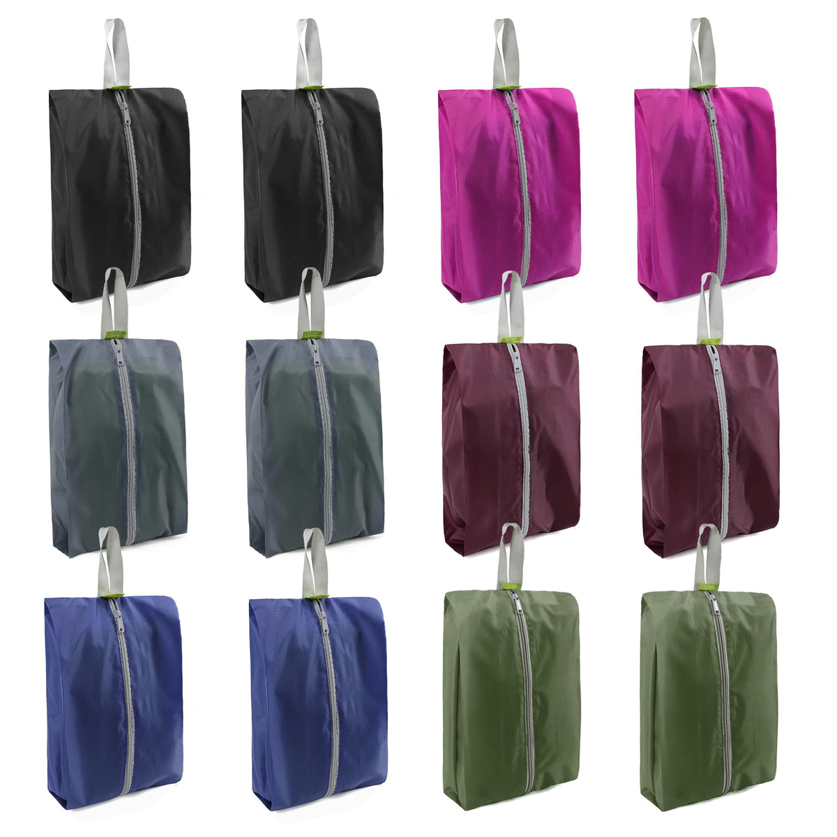 BeeGreen 6/8/12 Packs Shoe Organizer Shoe Bags For Travel with Zipper Closure, Shoe Storage Organizer with Handle