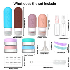 16-Pack TSA-Approved Leakproof Travel Bottles for Toiletries