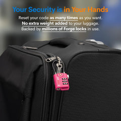 TSA-Approved Resettable Combination Cable Luggage Lock