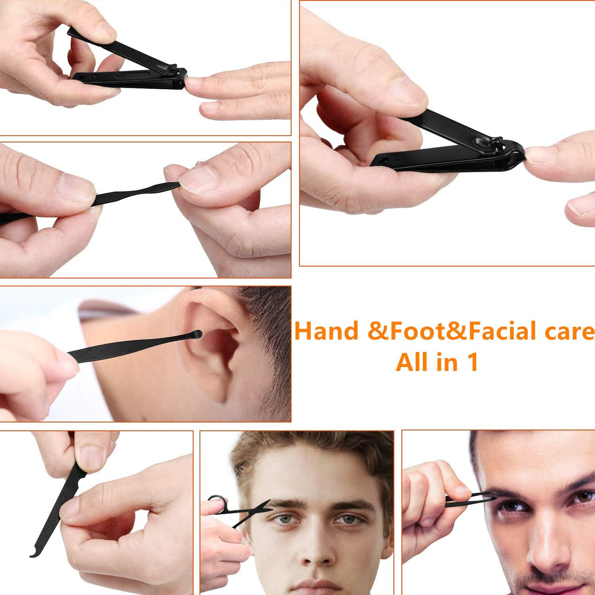 Professional Manicure & Pedicure Grooming Tool Set