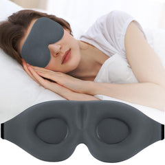 3D Contoured Light-Blocking Sleep Mask for Side Sleepers