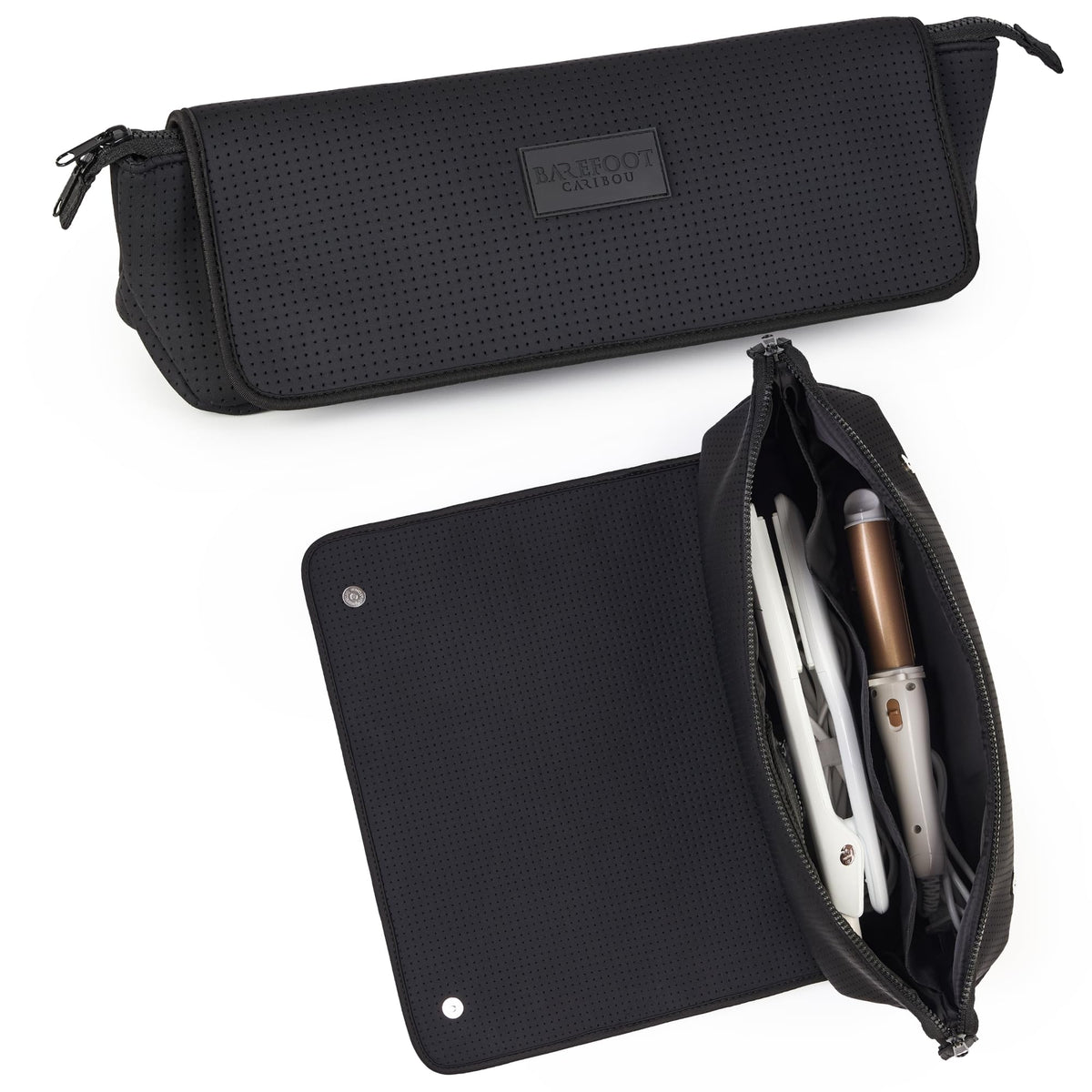 BAREFOOT CARIBOU Hair Tools Travel Bag and Heat Resistant Mat 17"
